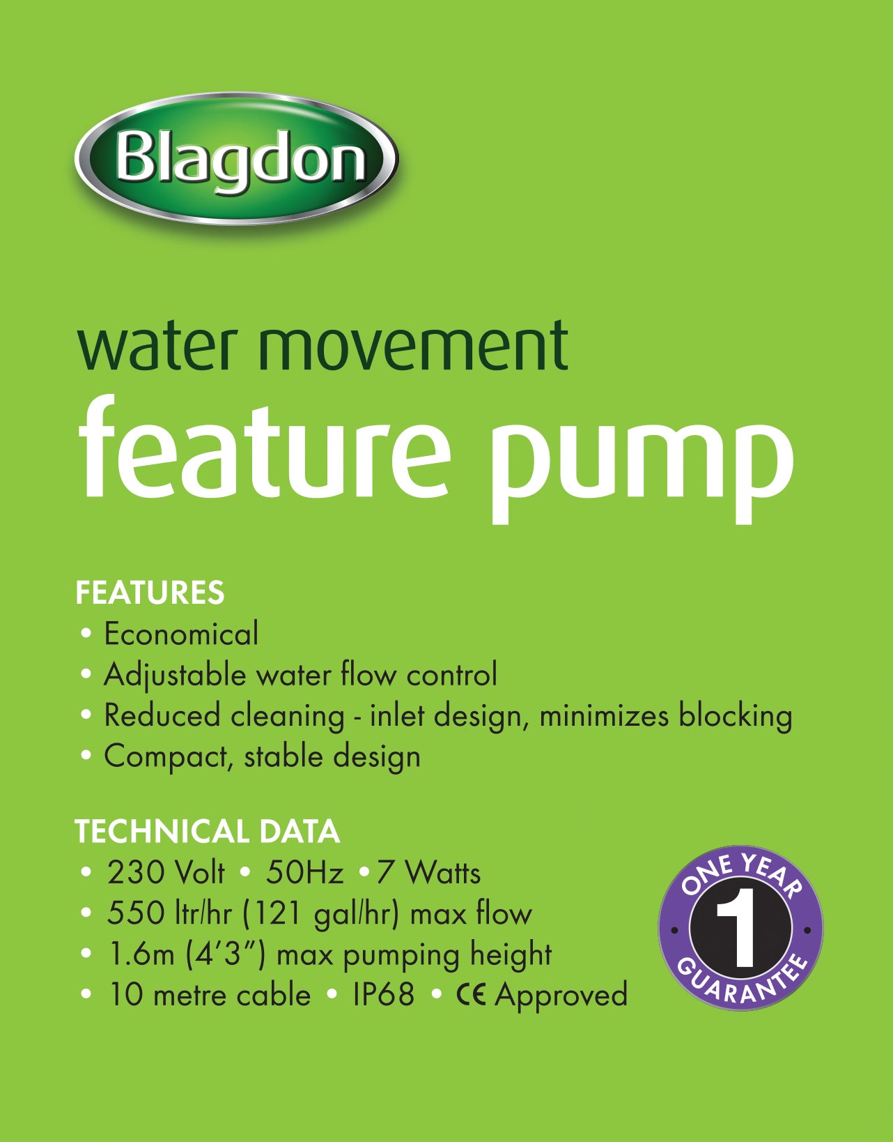Blagdon feature pump 550