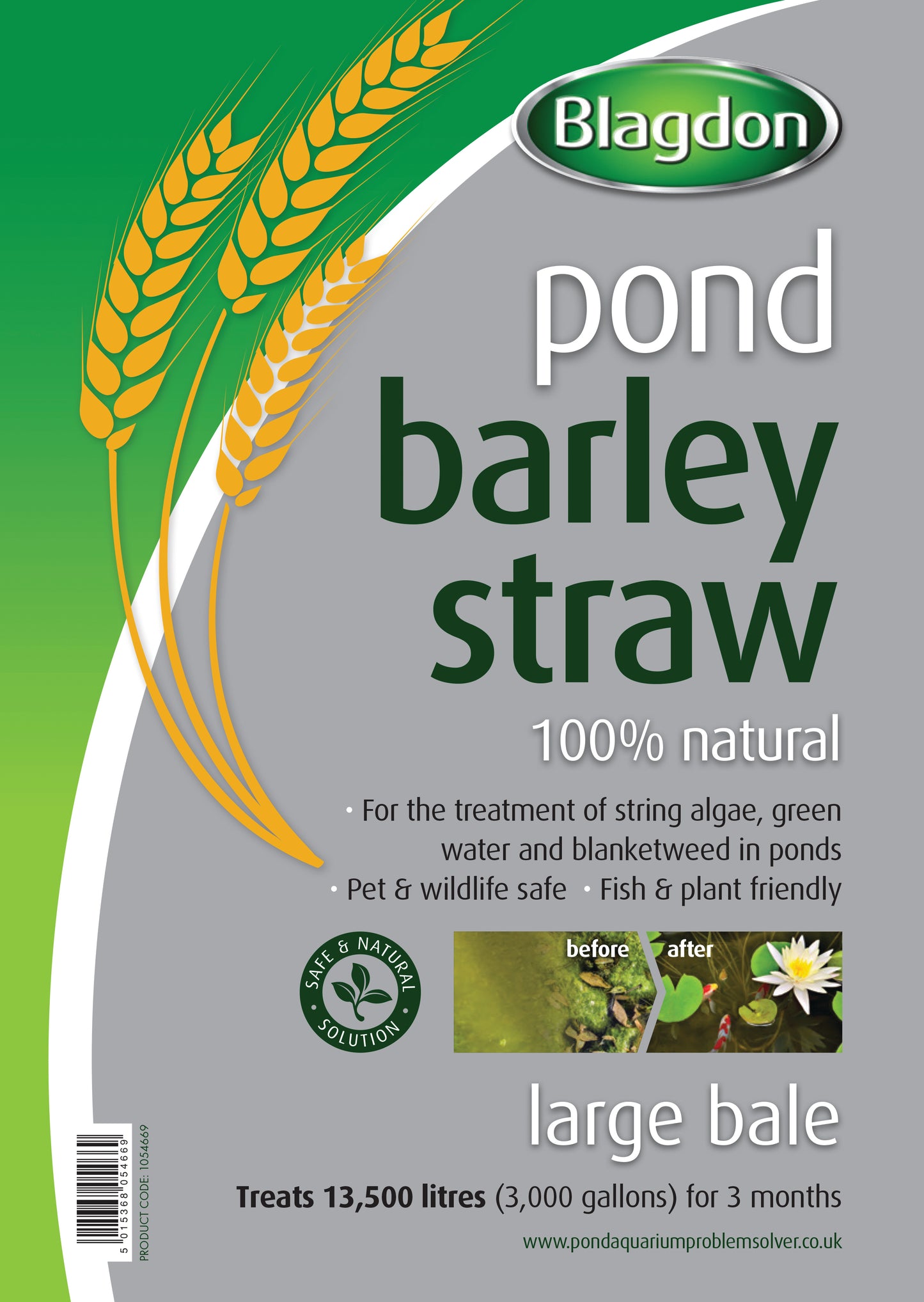 Blagdon pond barley straw large