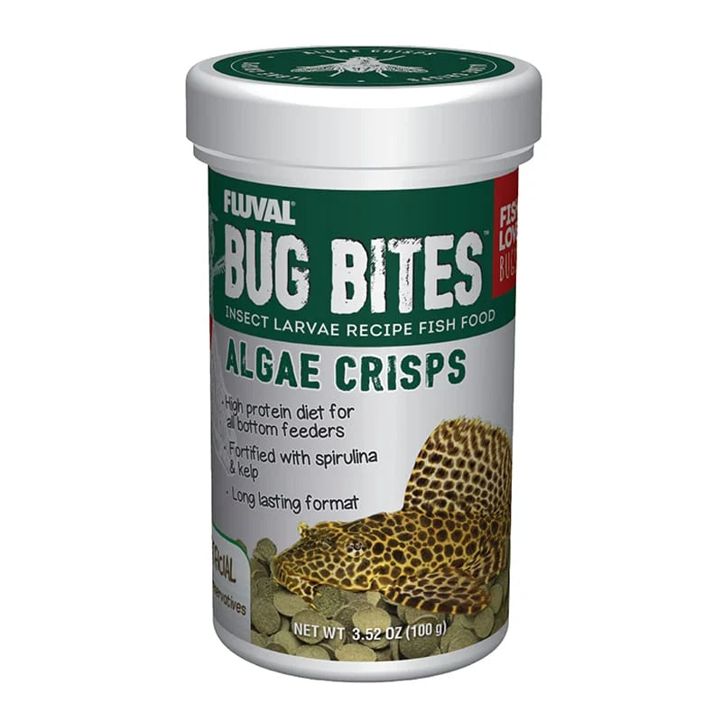 Fluval Bug Bites Algae Crisps 100g