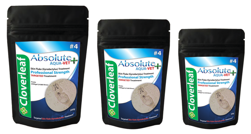 Absolute Aqua-Vet+ treatment for Skin Fluke 100g triple pack