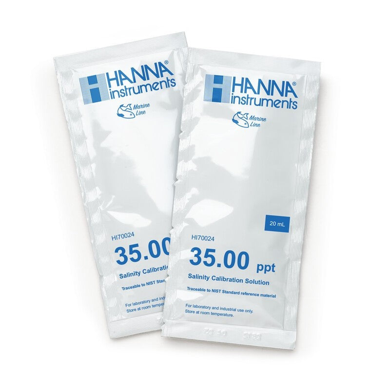 Hanna HI-70024P Salinity Standard 35.00ppt, 20ml sachet
