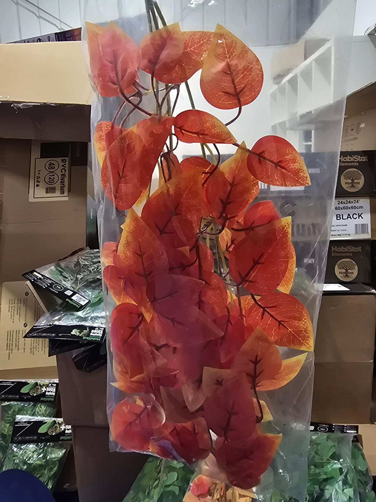 Habistat Hanging Vine Red Wisteria 100cm