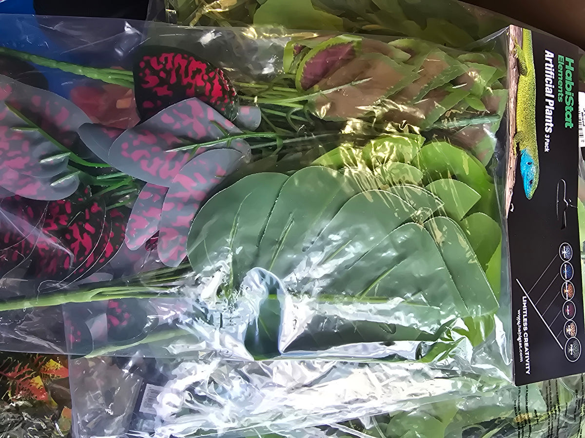 Habistat Artificial Plants 3Pack Mixed