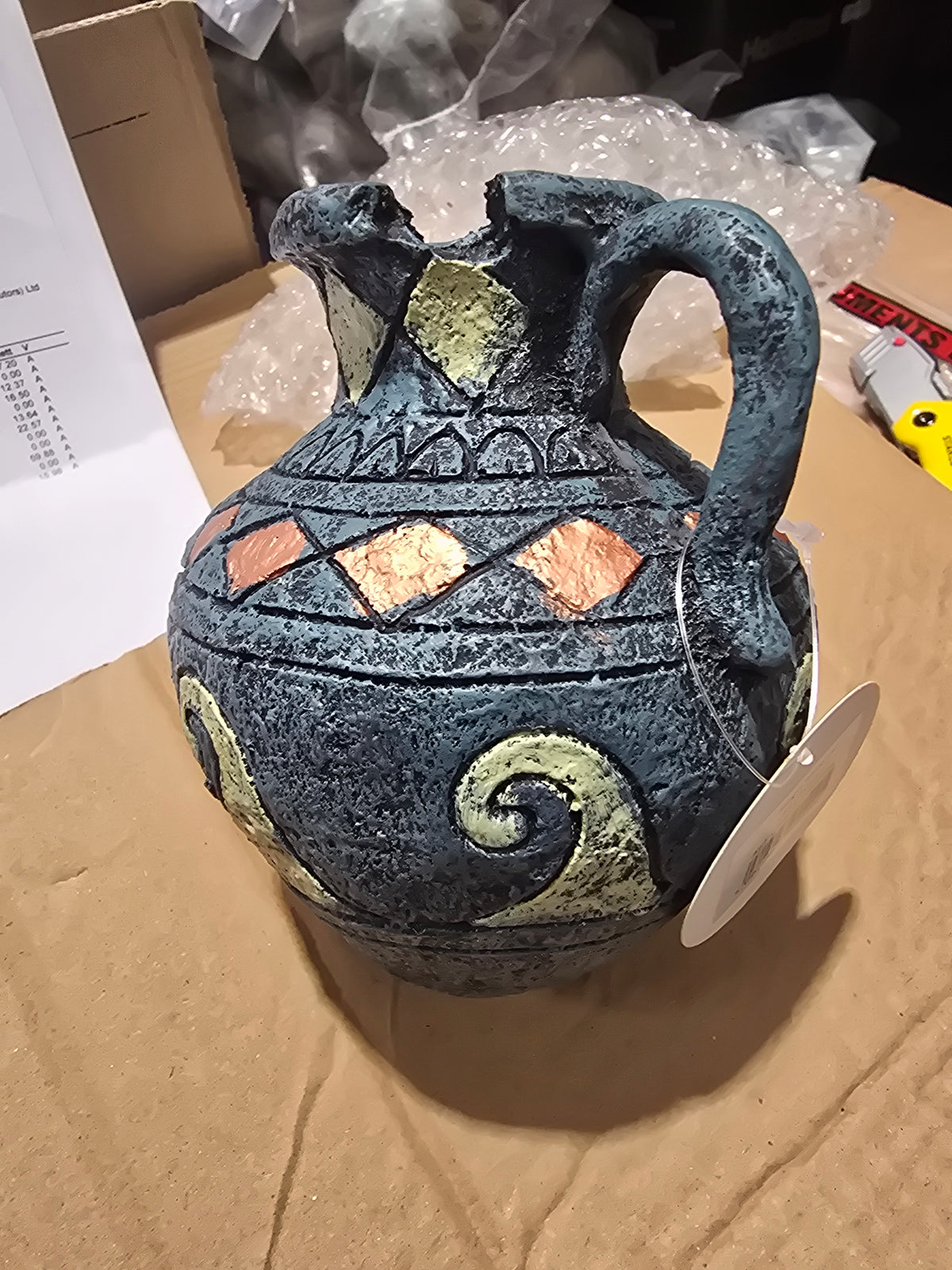 Hugo Blue Jar 13x10x12cm