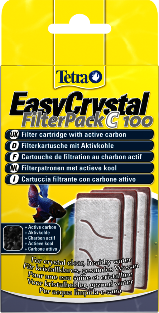 Tetra easycrystal c100 pack of 3