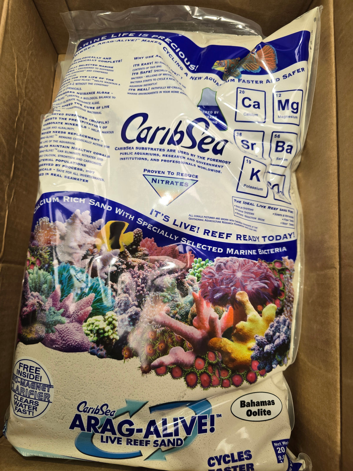 Caribsea live sand Bahamas oolite 20lb