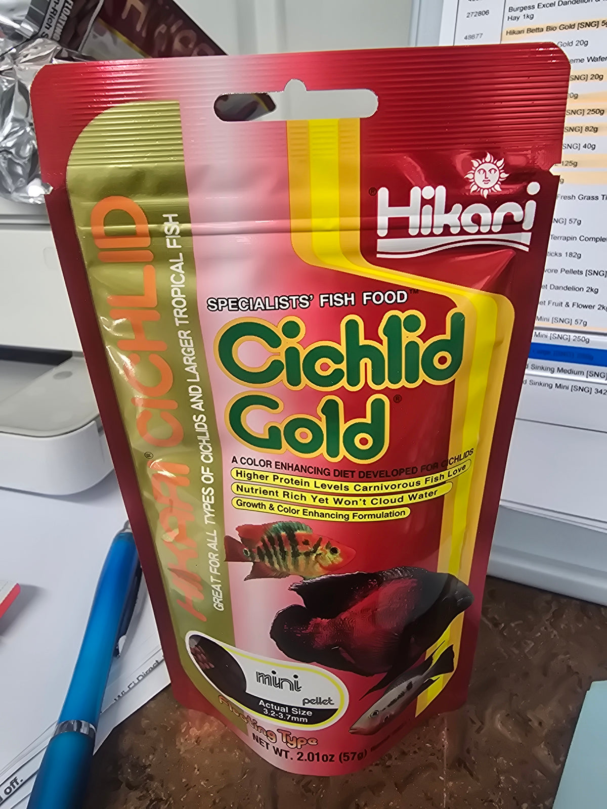 Hikari cichlid Gold mini pellets 57g