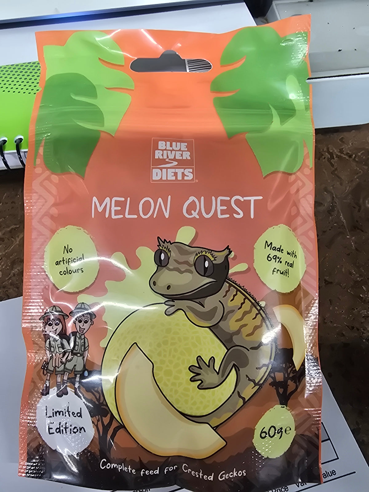 Blue river Melon quest Gecko food 60g
