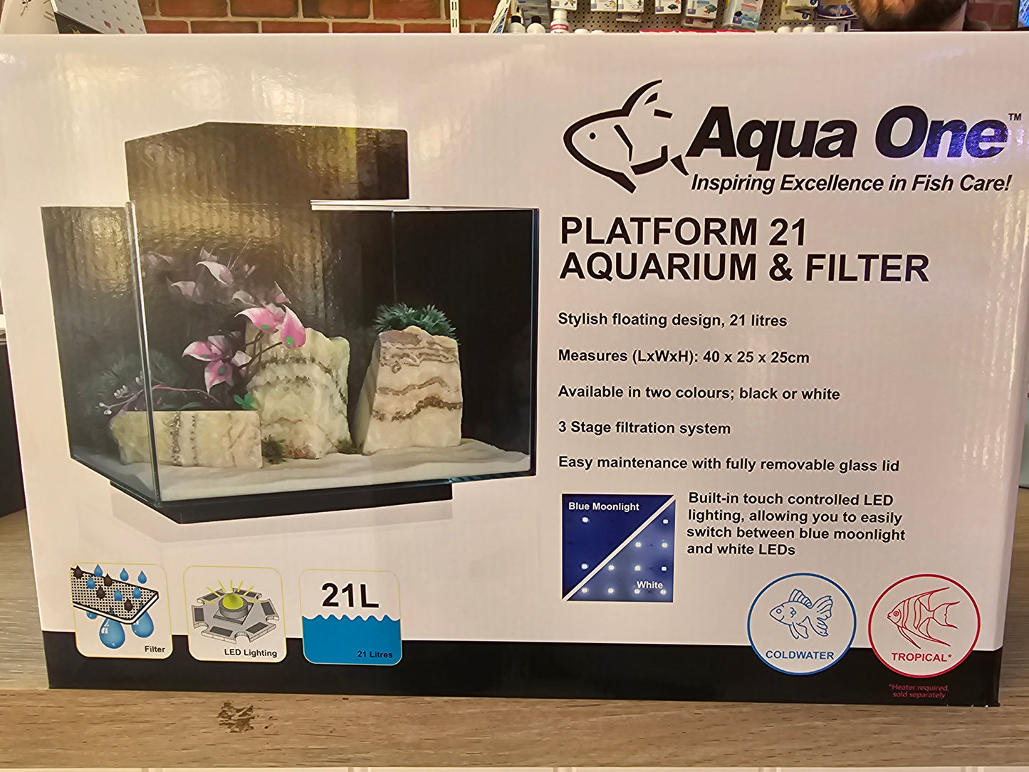 Aqua one platform 21 aquarium