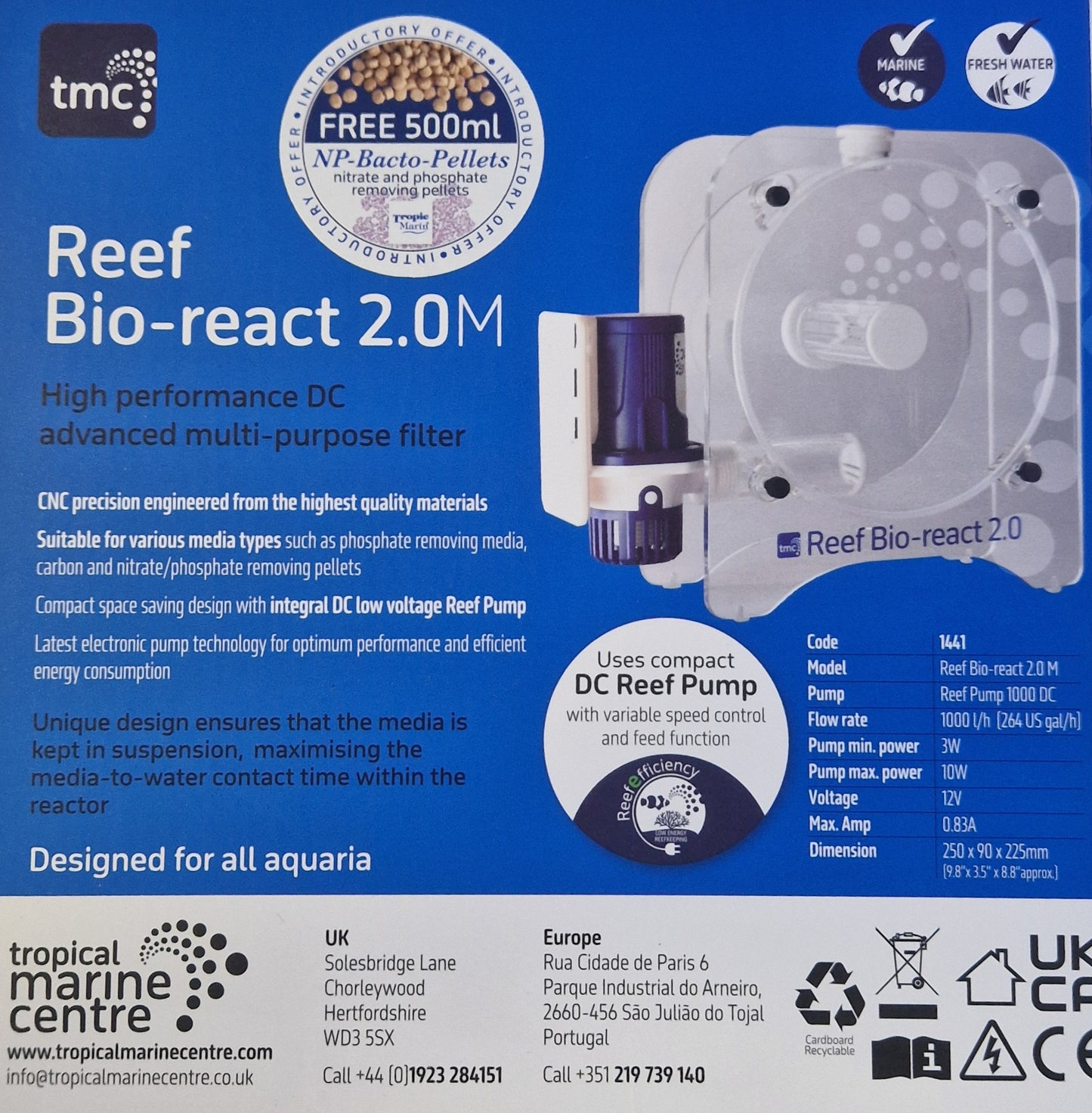 TMC Bio-react 2.0m multi purpose filter