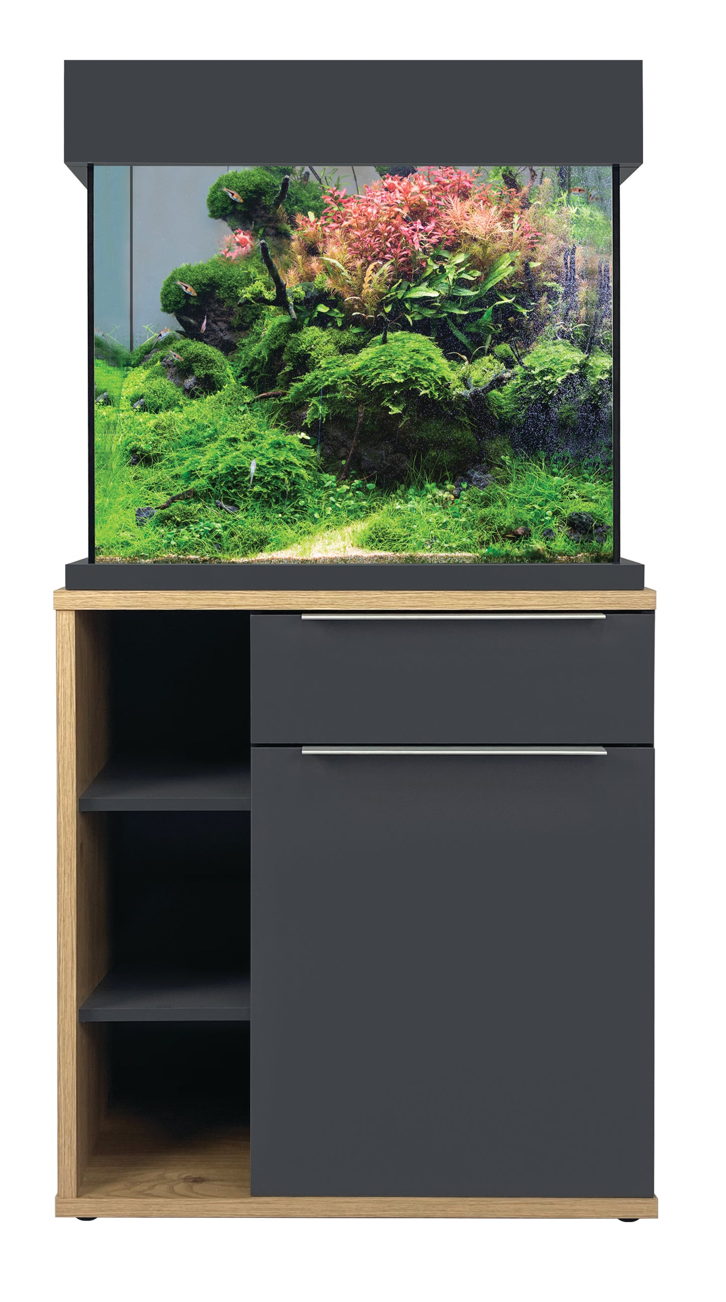 Aqua one 110 oak style aquarium set