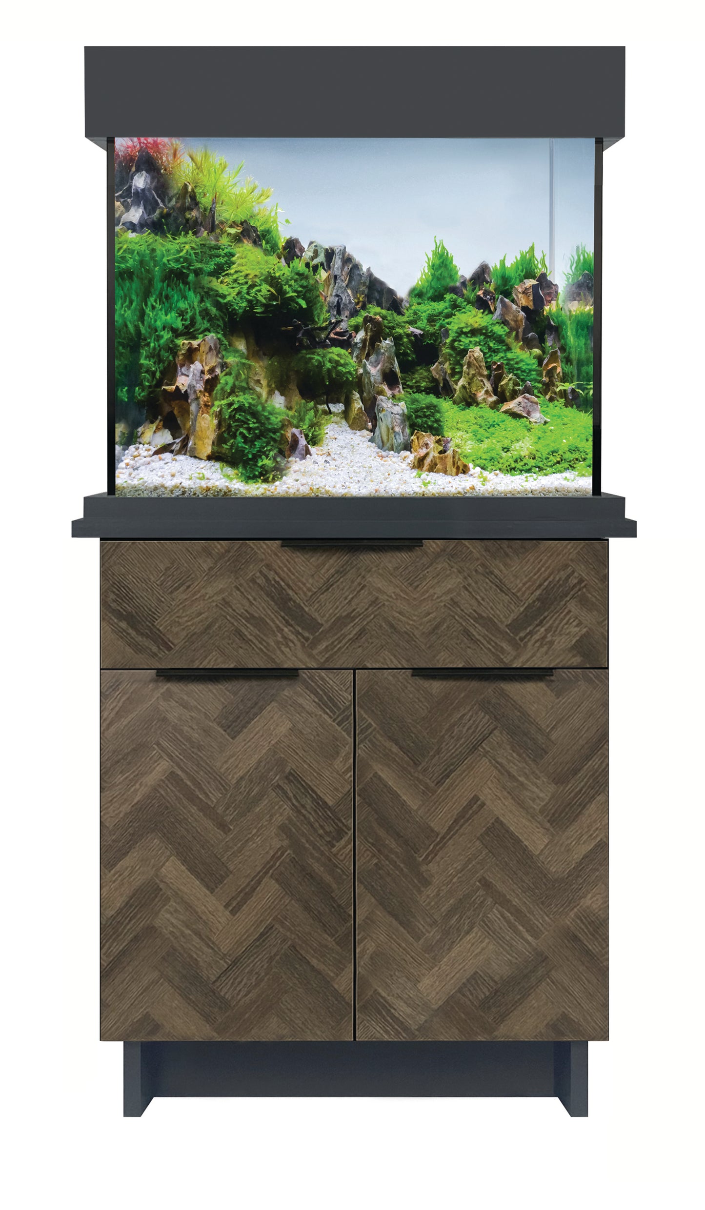 Aqua one 110 oak style aquarium set