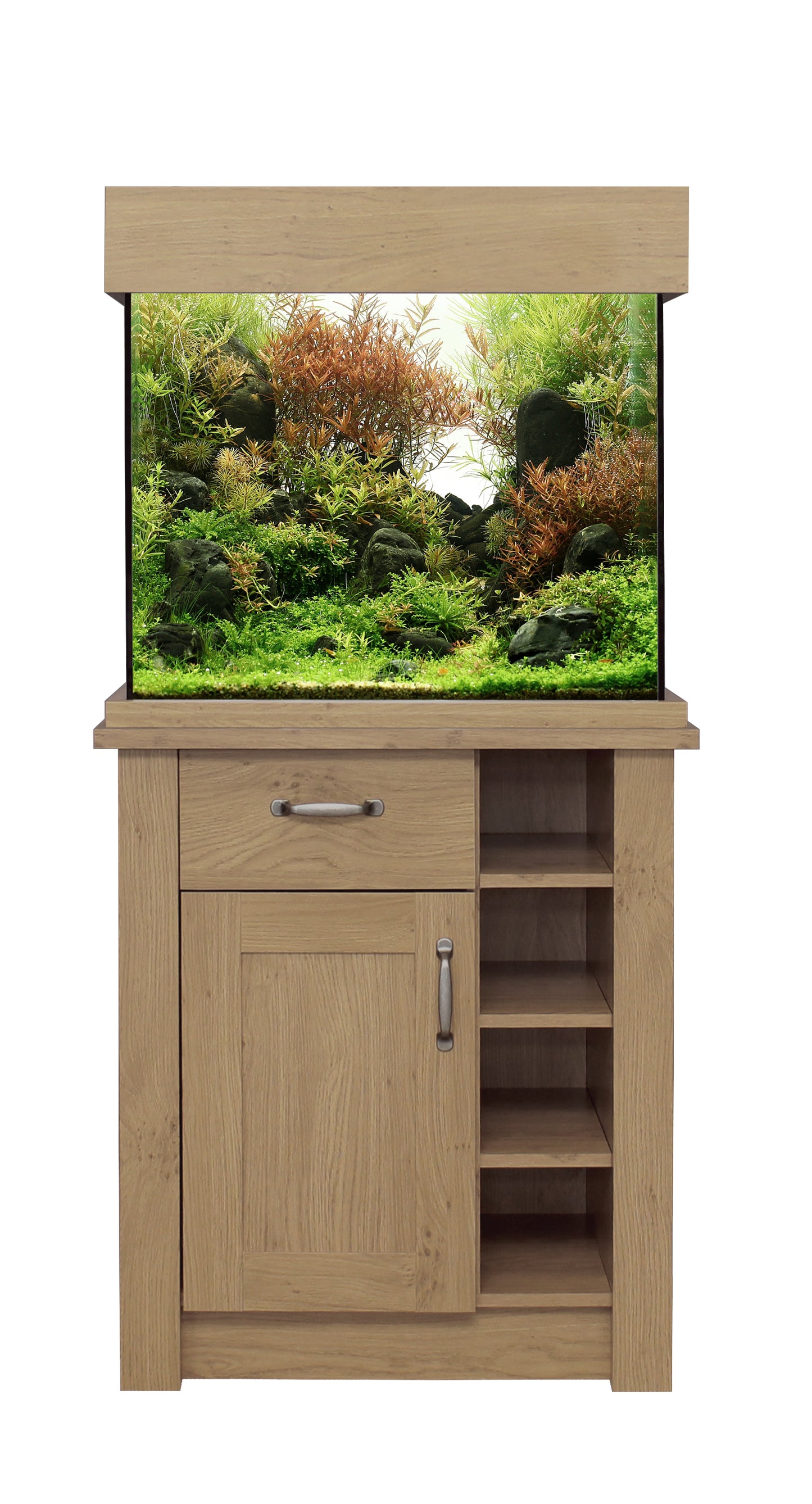 Aqua one 110 oak style aquarium set
