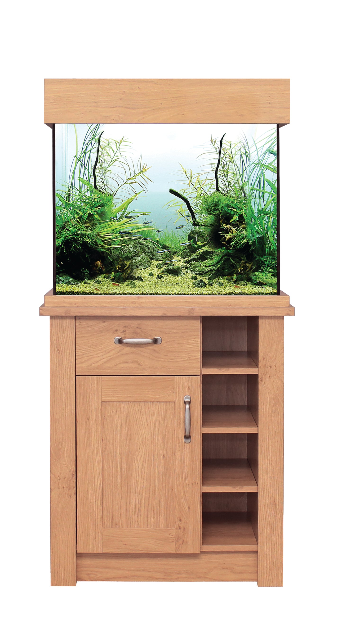 Aqua one 110 oak style aquarium set