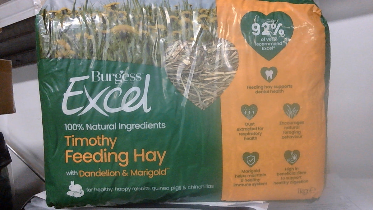Burgess Excel Timothy Feeding Hay Dandelion & Marigold 1kg