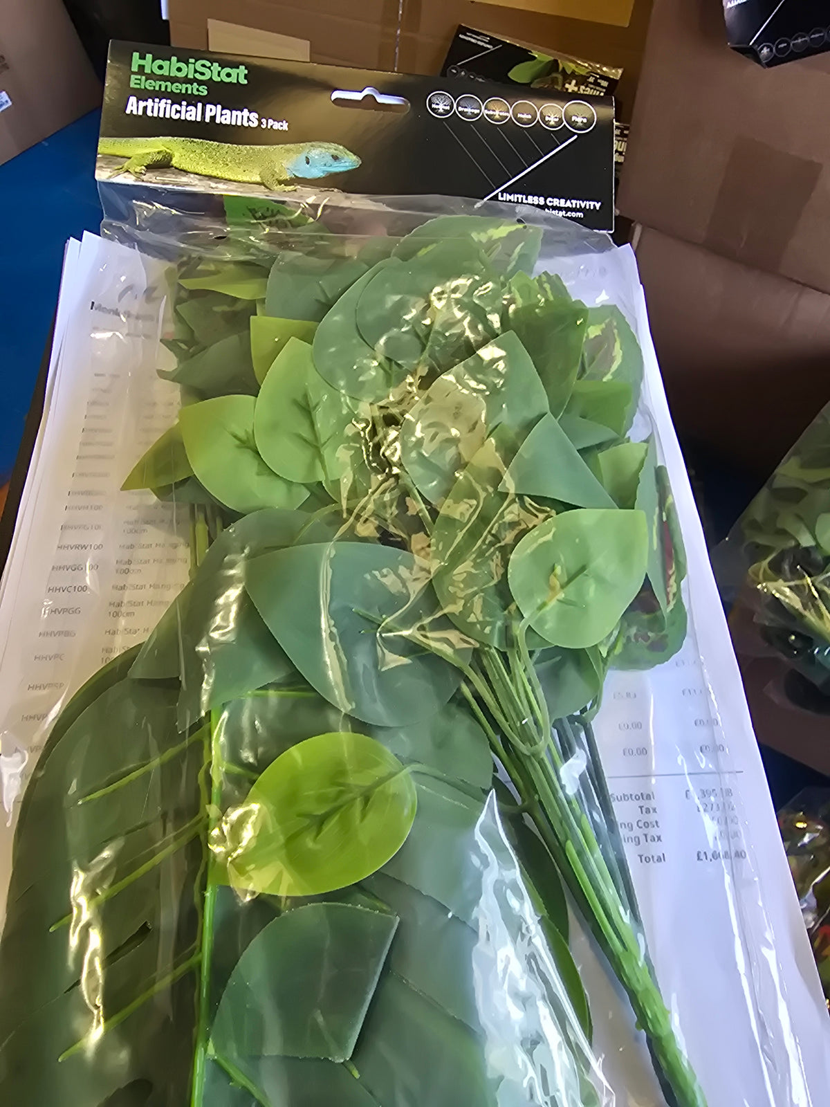 Habistat Artificial Plants 3 Pack Green