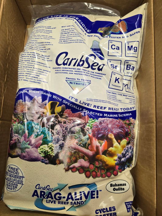 Caribsea  live sand Bahamas oolite 20lb