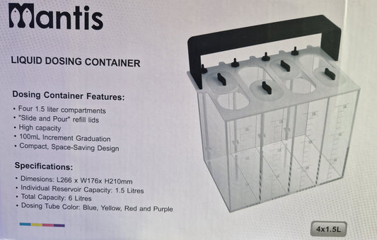 Mantis liquid dosing container 4x1.5L