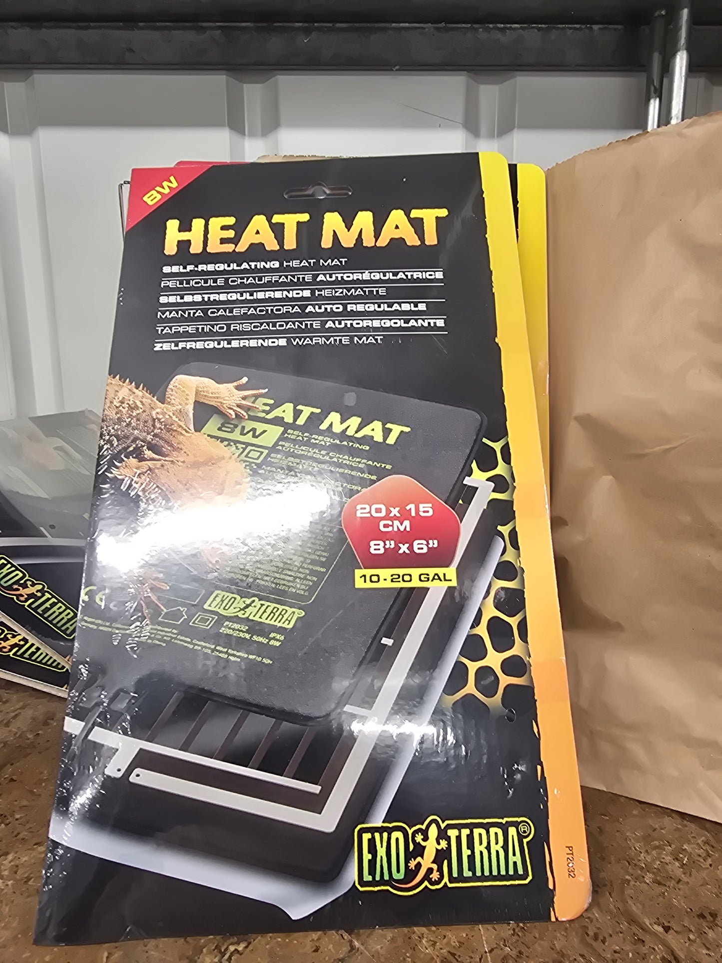 Et ptc self regulating heat mat 8w