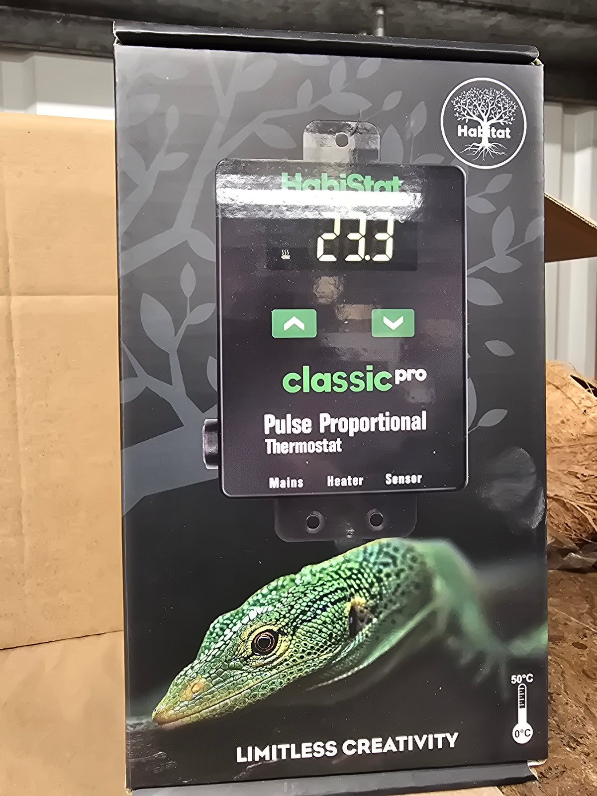Habistat classic pro plus proportional thermostat 450w black